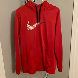 Red Nike hoodie
